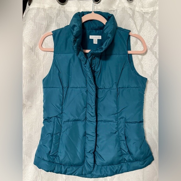 Charter Club Jackets & Blazers - Charter Club Women's Teal Puffer Vest